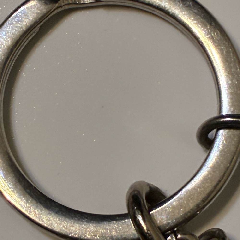 Vintage Coach Breast Cancer Pink and Silver Charm Key Holder - Picture 9 of 10